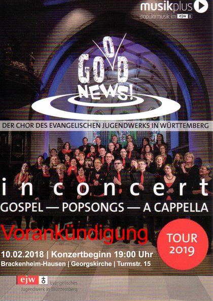 God News Good News Chor ejw Tour 2019 Hausen a.d.Z.
