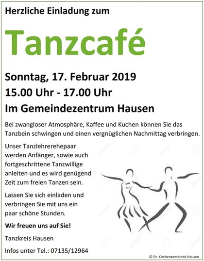 Tanzcafe Hausen 201903 Tanztreff